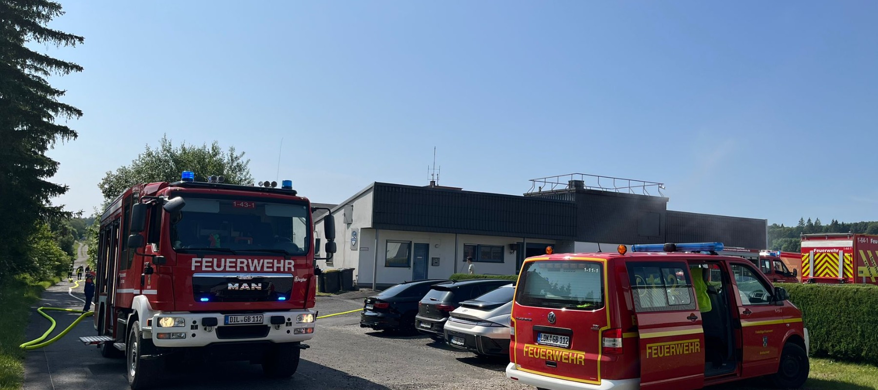 Jugendfeuerwehr-Übung am Flugplatz Breitscheid