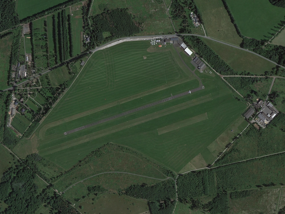 Geländeplan des Flugplatzes Breitscheid